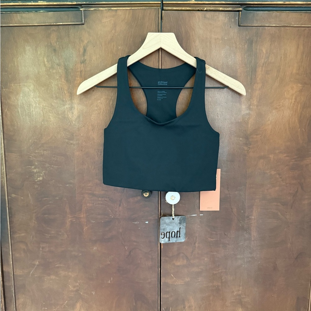 Girlfriend Collective Black Crop Top
